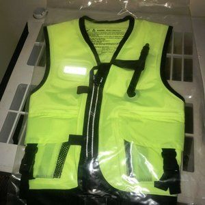 AMER-SEA Inflatable Snorkeling Jacket Vest Adult Waist 38”-52” NEW Kayaking